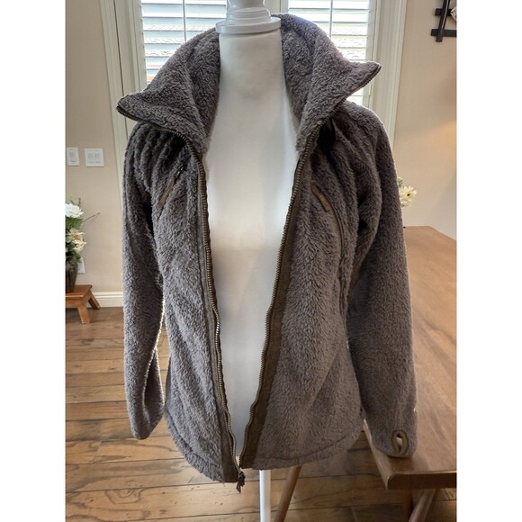 KÜHL Flight Jacket Women’s S Breen Sherpa Fleece Full Zip Hooded Outdoor Cozy - Picture 12 of 16